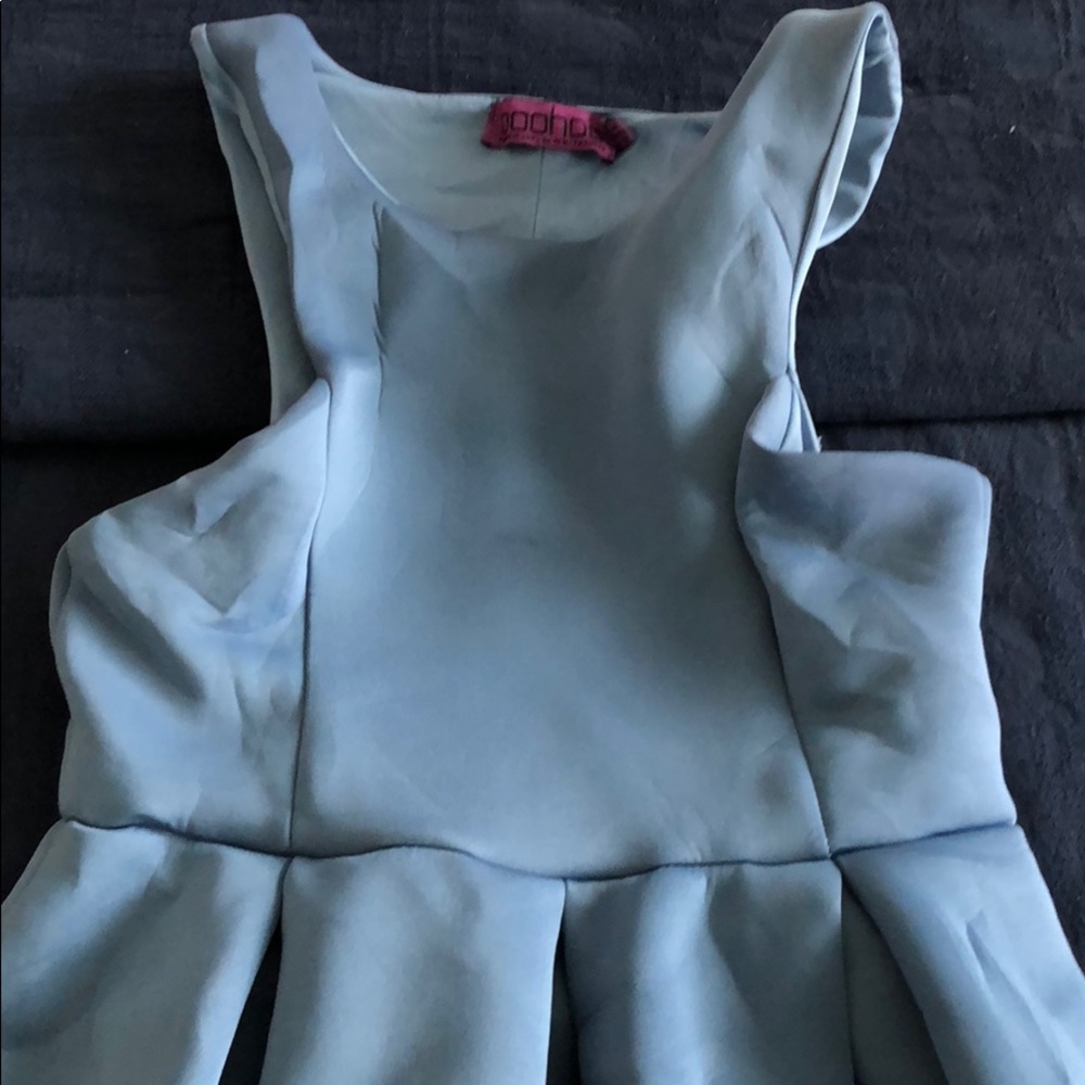 Scuba material dress from boohoo